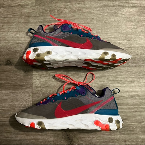 Nike React Element 87 Red Orbit - Picture 2 of 8